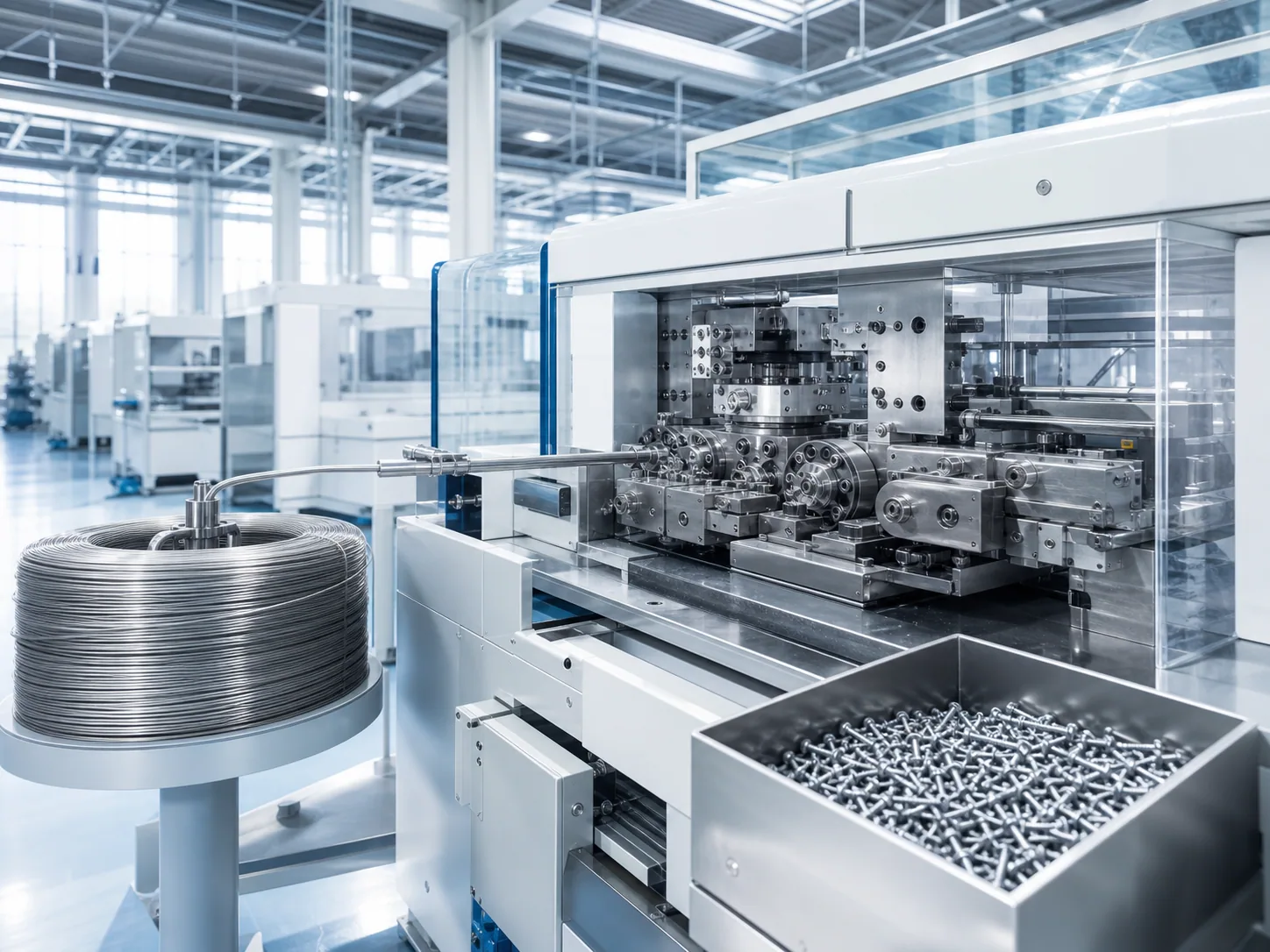 Precision fastener forming equipment for solar mounting fasteners