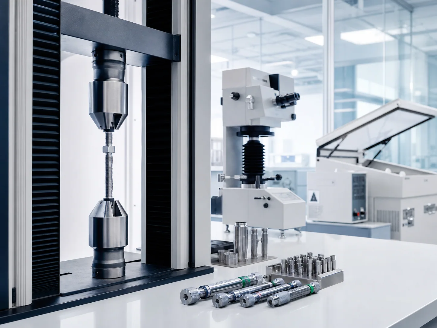 Tensile testing equipment for mining equipment fastener verification